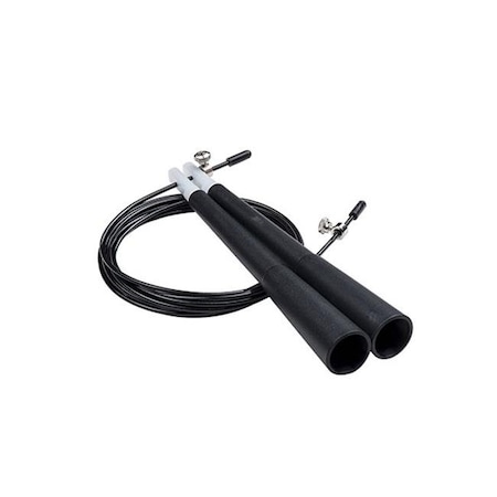 Double Bearing Speed Jump Rope; Black